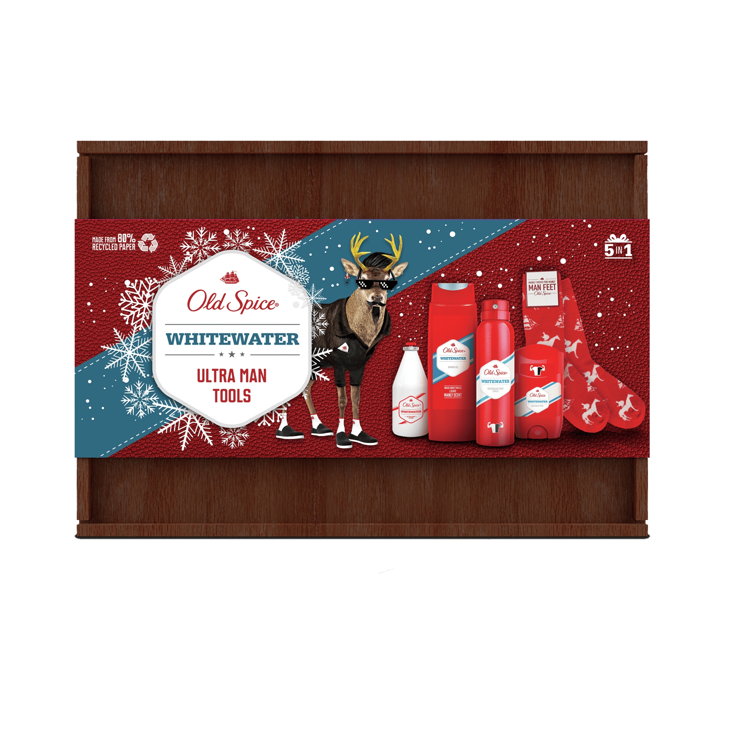 

Old Spice Whitewater zestaw spray+ deo+ żel+ woda