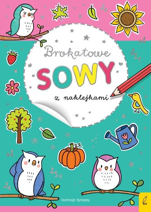 

Brokatowe sowy z naklejkami