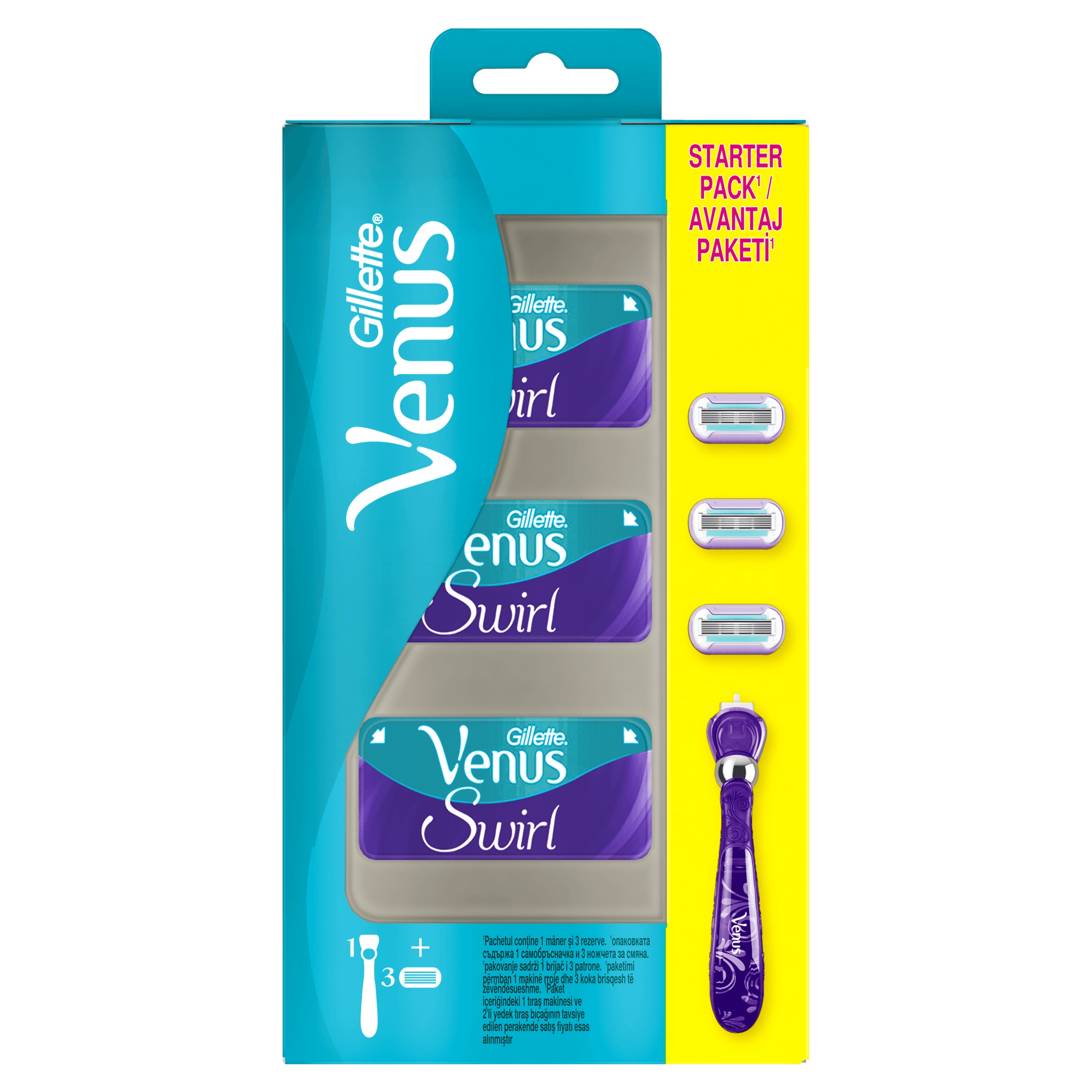 

Maszynka do golenia Gillette Venus + 3 wkłady