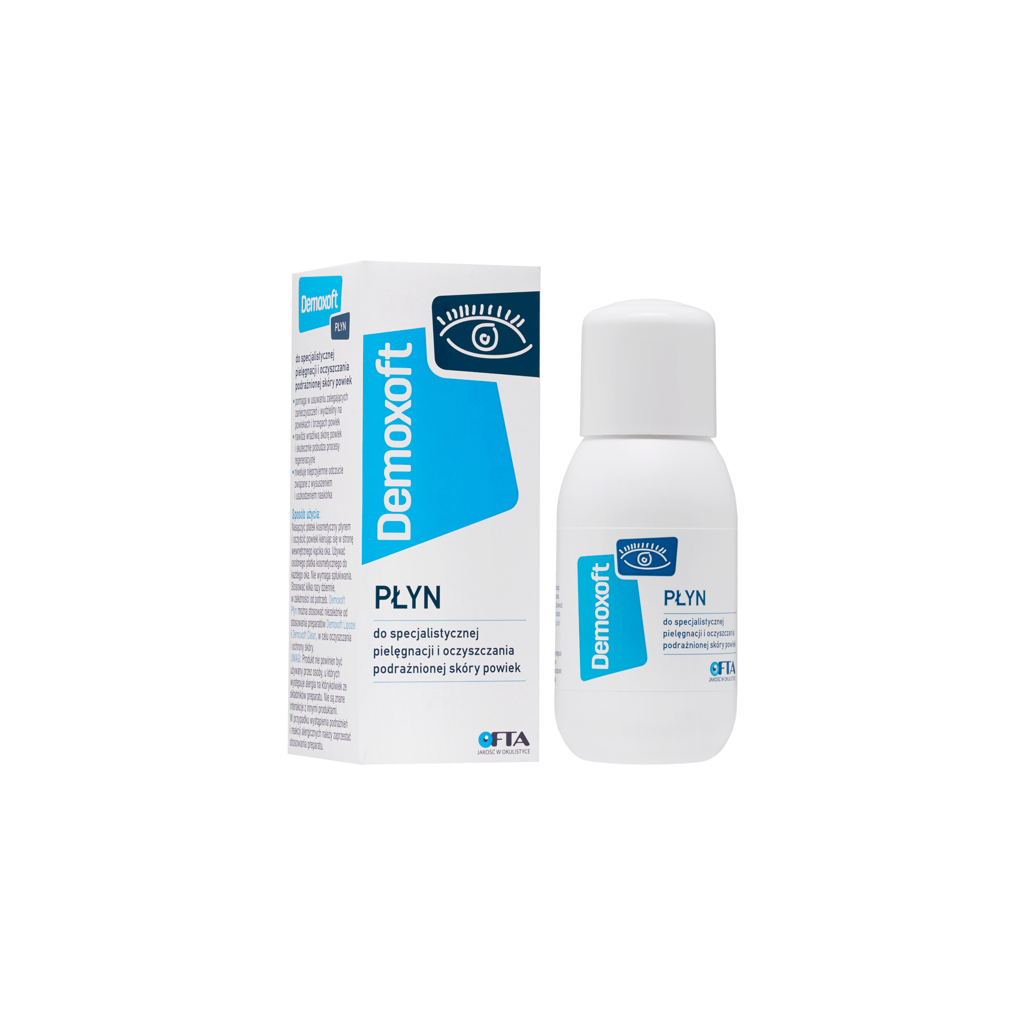 2 x Demoxoft płyn do czyszczenia powiek Verco 100 ml