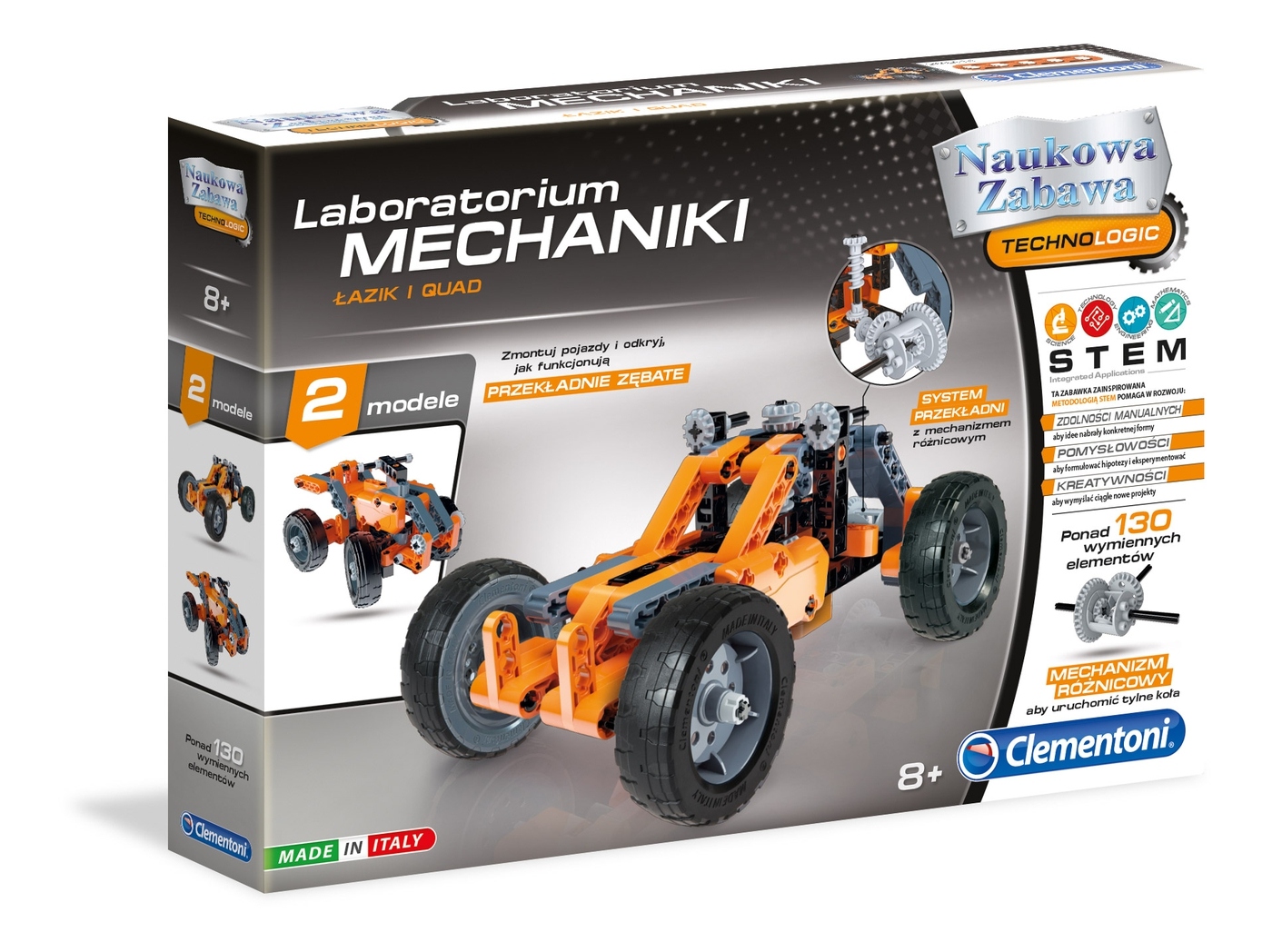 

Clementoni laboratorium mechaniki łazik i quad