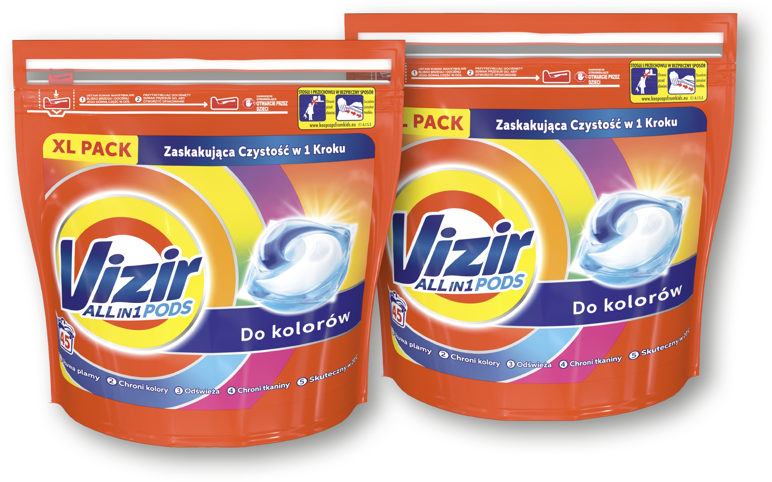 

Vizir kapsułki do prania Color 2x45 szt