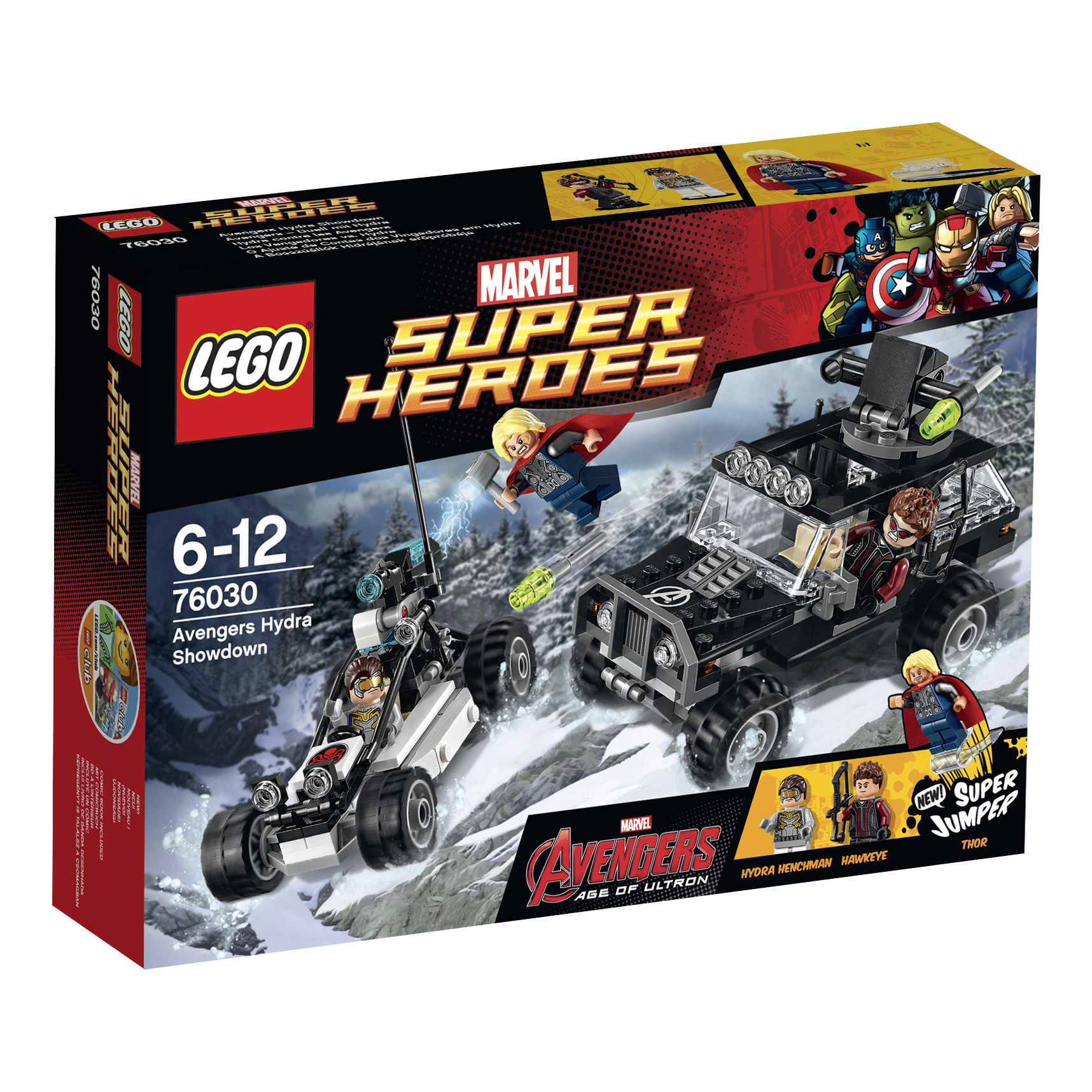 Klocki Lego Heroes Avengersi pogoń za Hydrą 76030