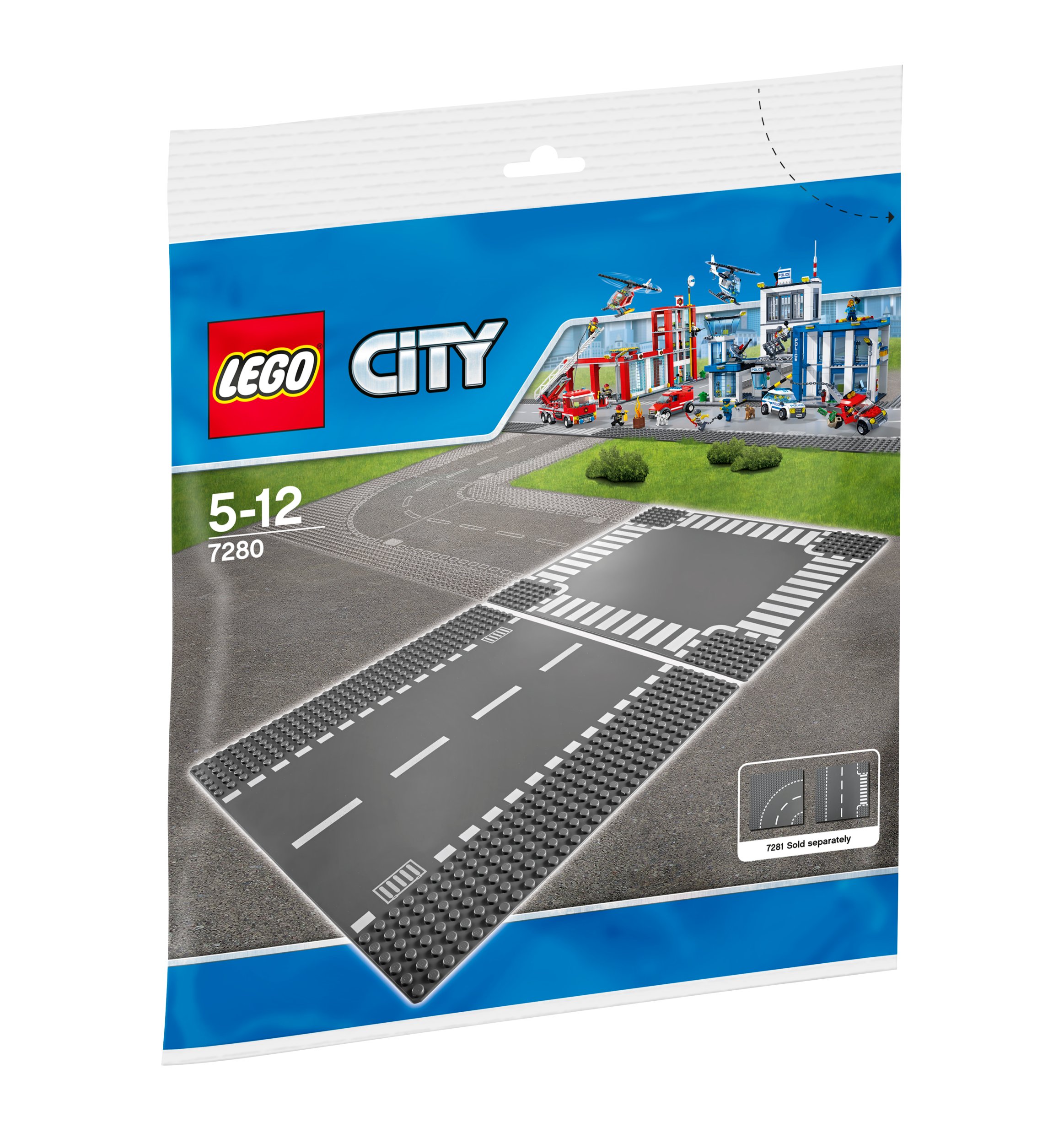 Klocki Lego City Odcinek prosty i skrzyżowanie 7280