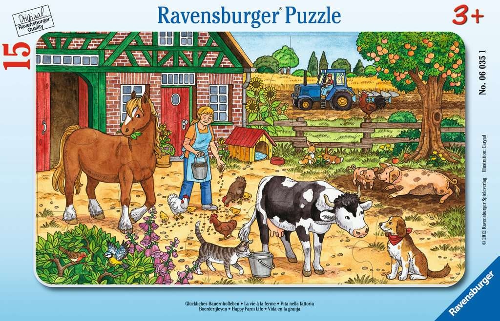 

Ravensburger Puzzle Życie na farmie 15 el. 060351