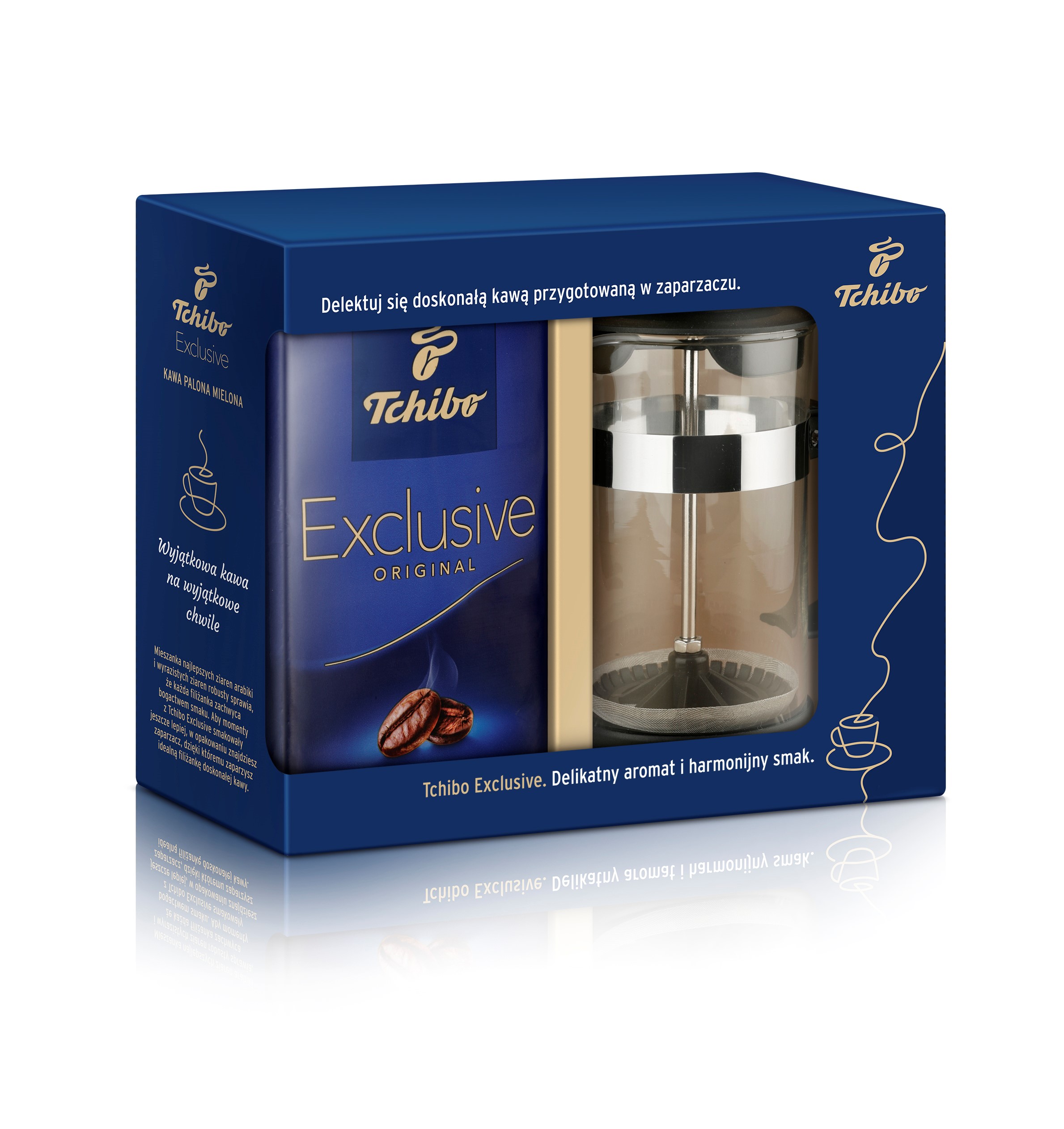 

Tchibo Exclusive 500 g + dzbanek French Press