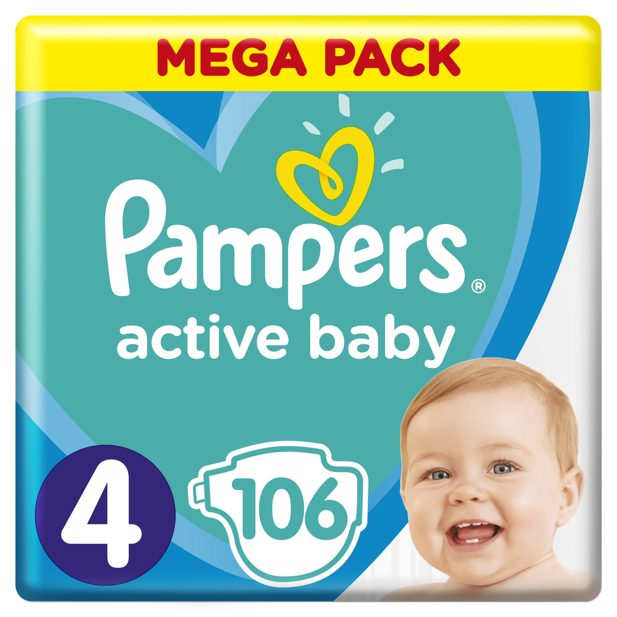 

Pampers Pieluchy Active Baby 4 Maxi 106 pieluszek