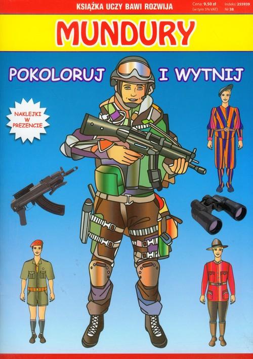 

Mundury pokoloruj i wytnij