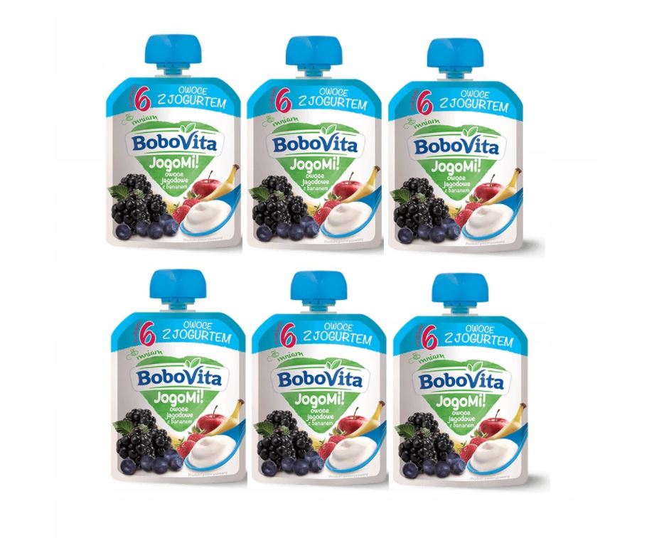 

Bobovita JogoMi! Owoce jagodowe z bananem 6 x 80 g