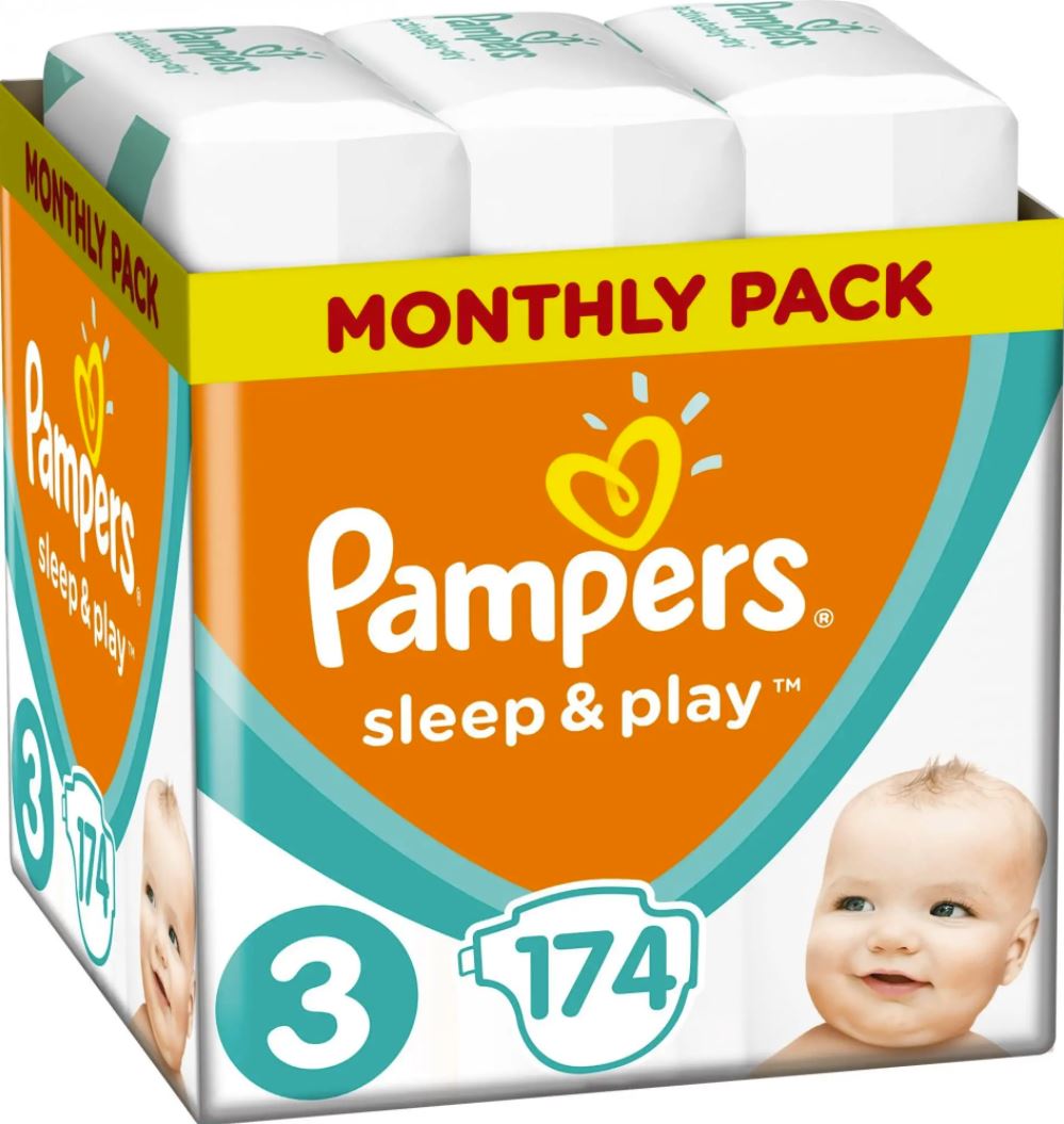 

Pampers Pieluchy Sleep Play 3 Midi 174 pieluszki