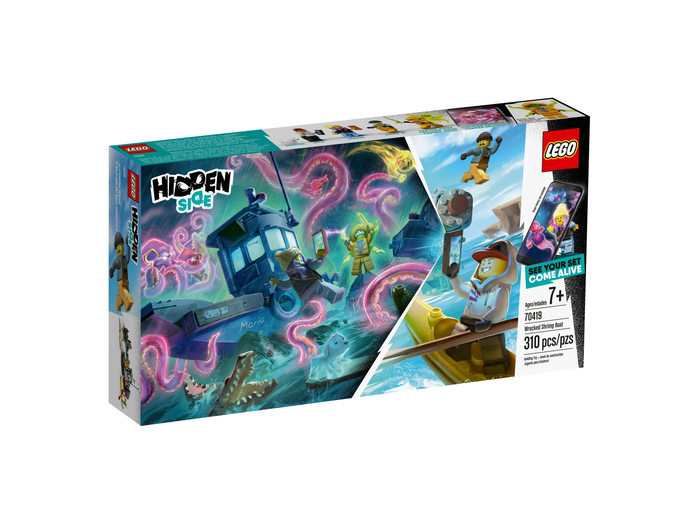 Lego Hidden Side 70419 Wrak łodzi rybackiej