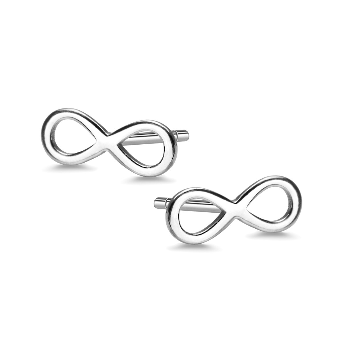 

Kolczyki Hippie srebrne Znak nieskończoności