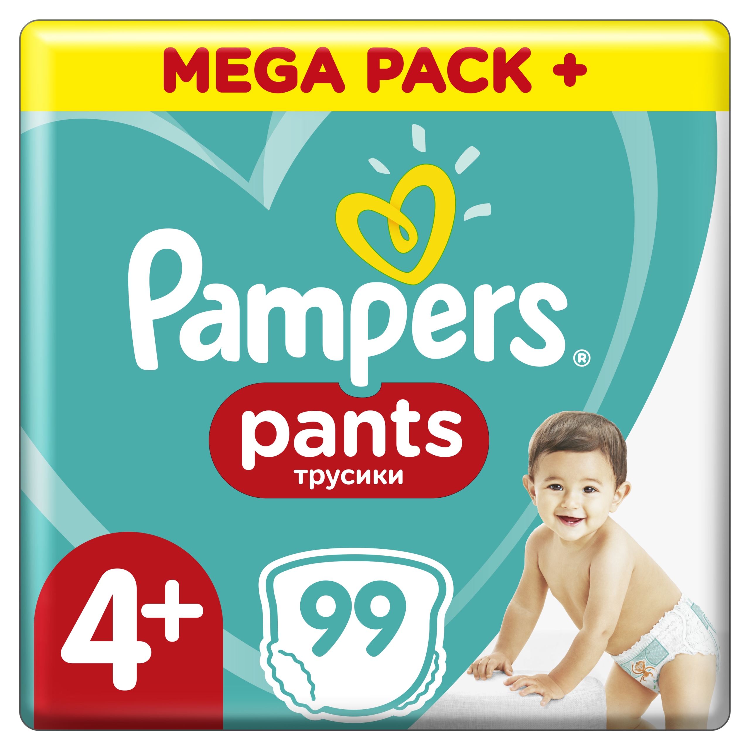 

Pieluchomajtki Pampers Pants 4+ Maxi Plus 99 szt