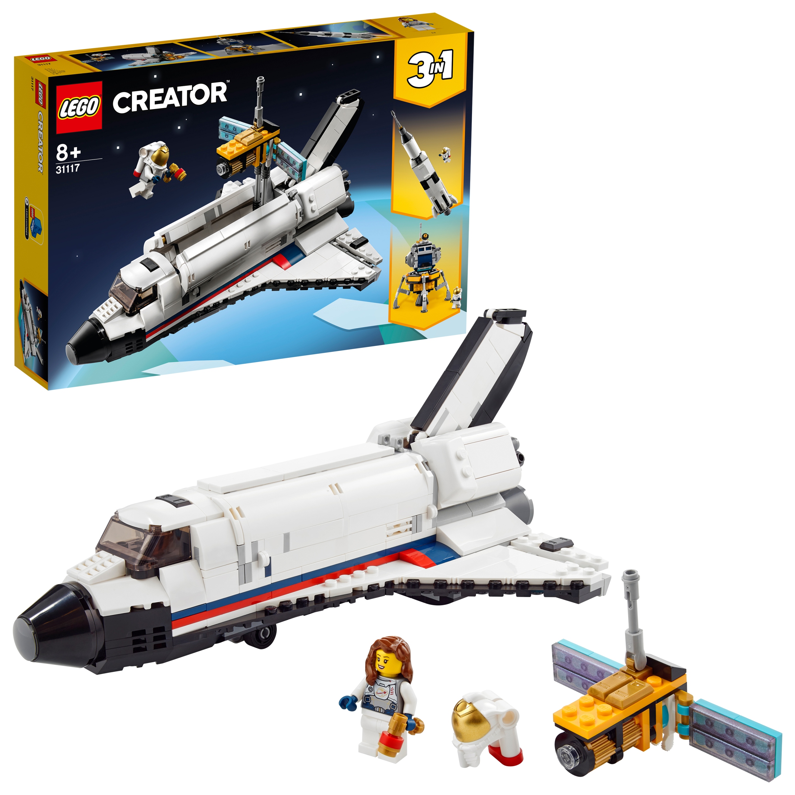 Klocki Lego Creator 3w1 Zestaw Przygoda w promie kosmicznym 31117