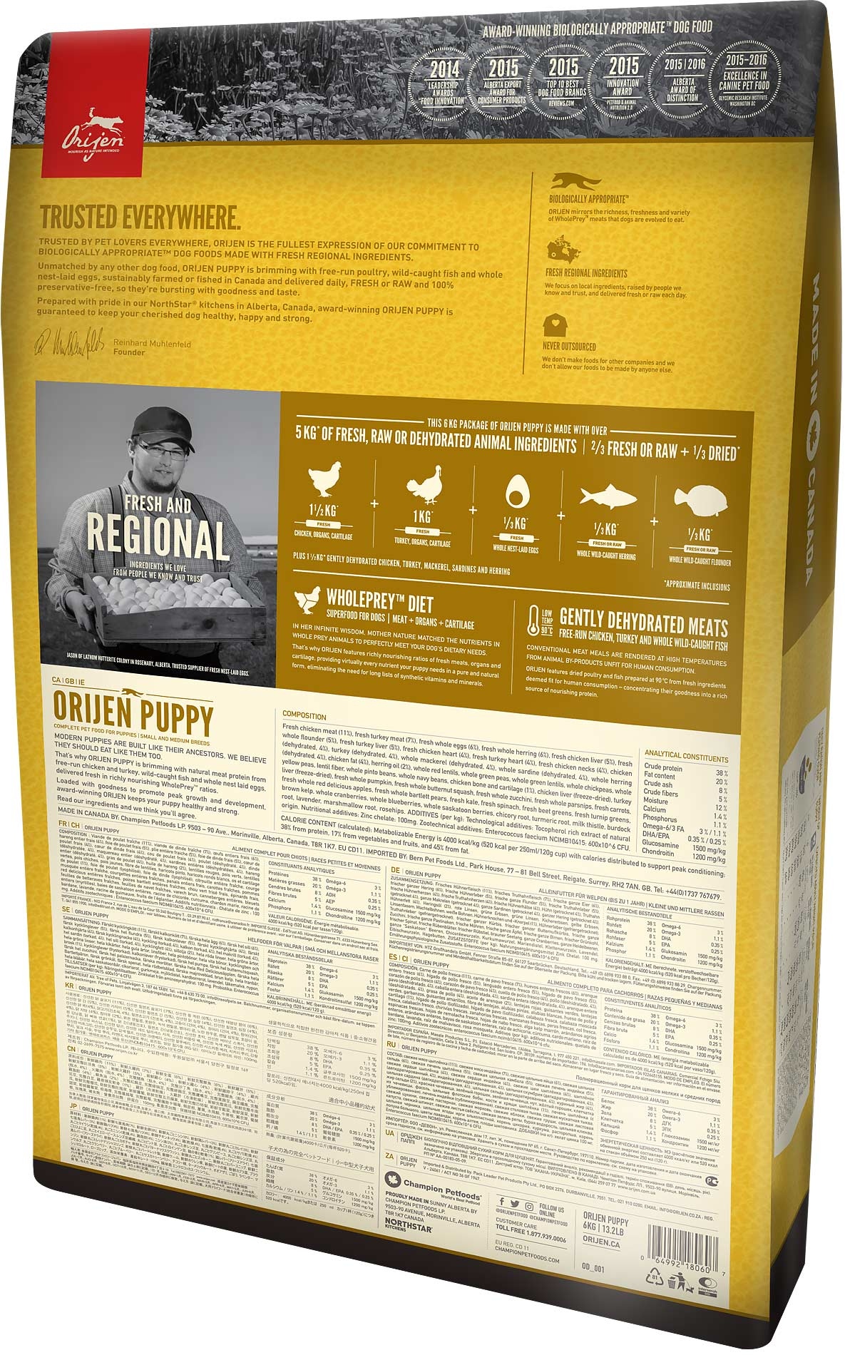 Levně Suché krmivo všech plemen Orijen kuře