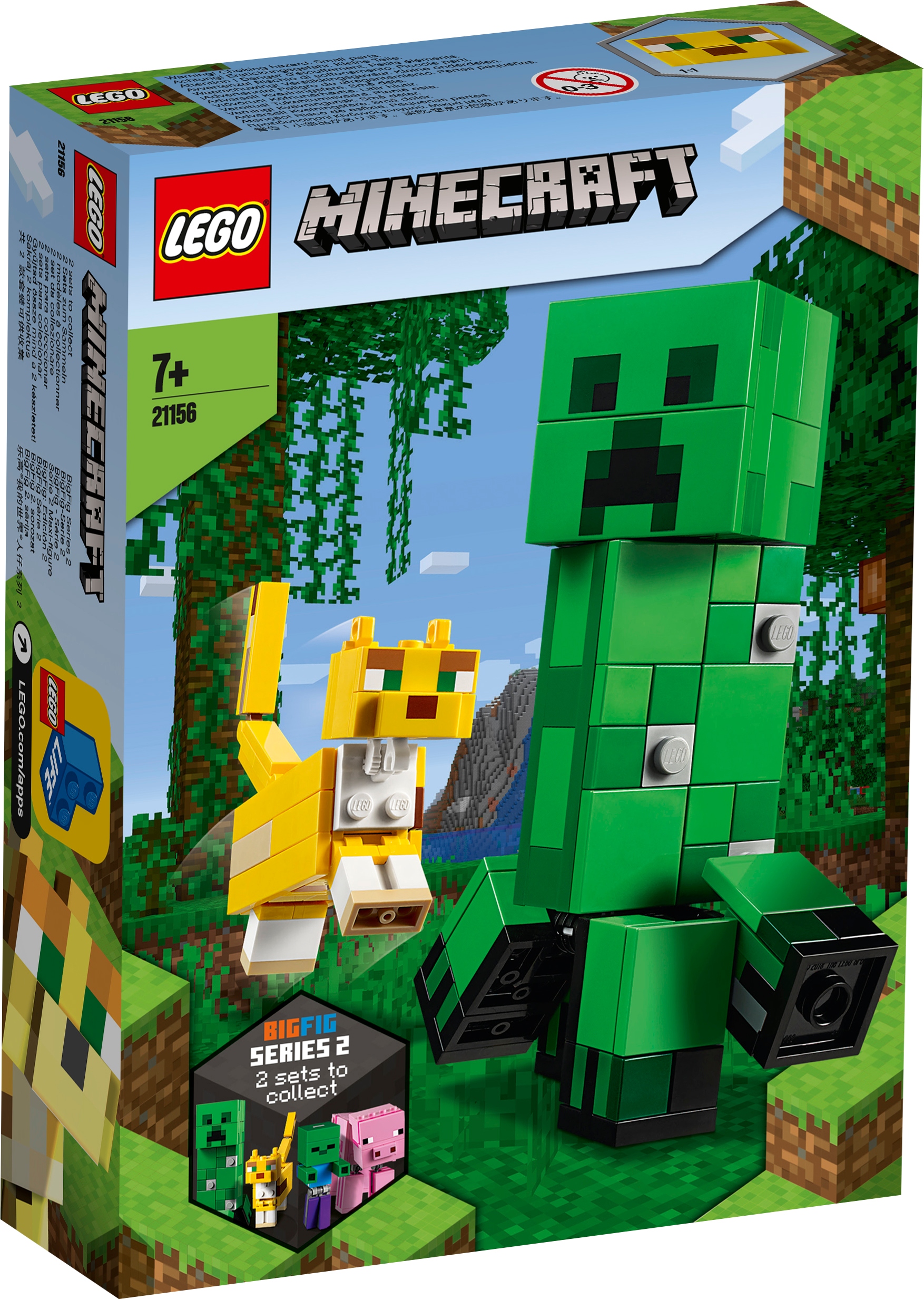 

Lego Minecraft BigFig Creeper i Ocelot 21156