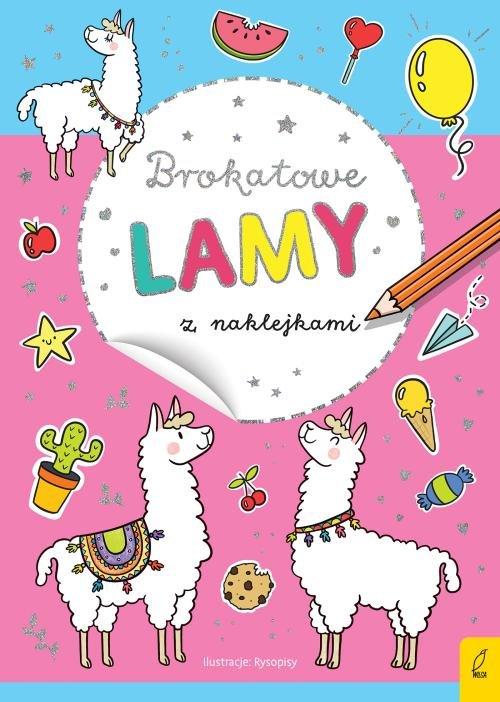 

Brokatowe lamy z naklejkami