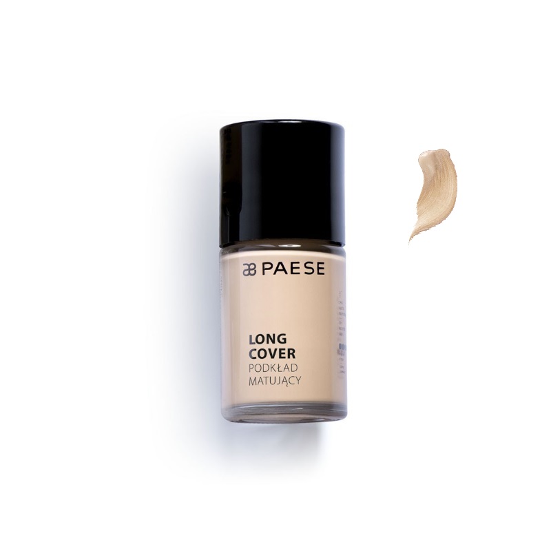 Paese, Long Cover Mat Fluid Matujący 03M Naturalny