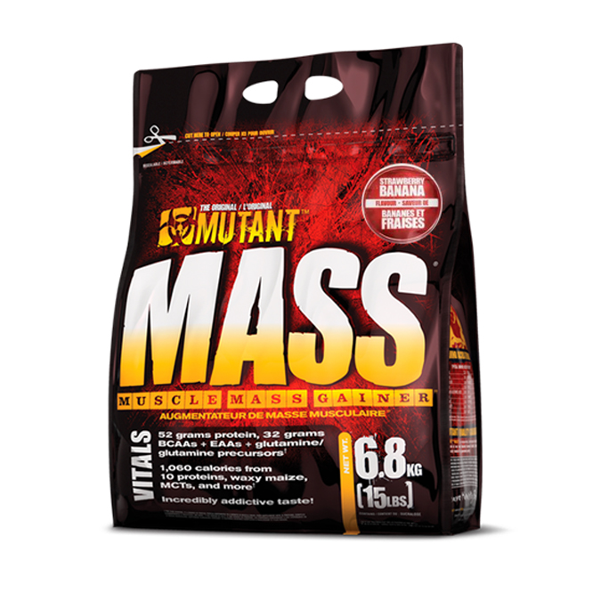 GAINER PVL MUTANT MASS 6800g BIAŁKO WHEY SIŁA MASA truskawka banan — 8