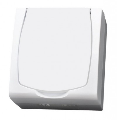 

Madera gniazdo natynkowe z/u z klapką 16A Ip 44