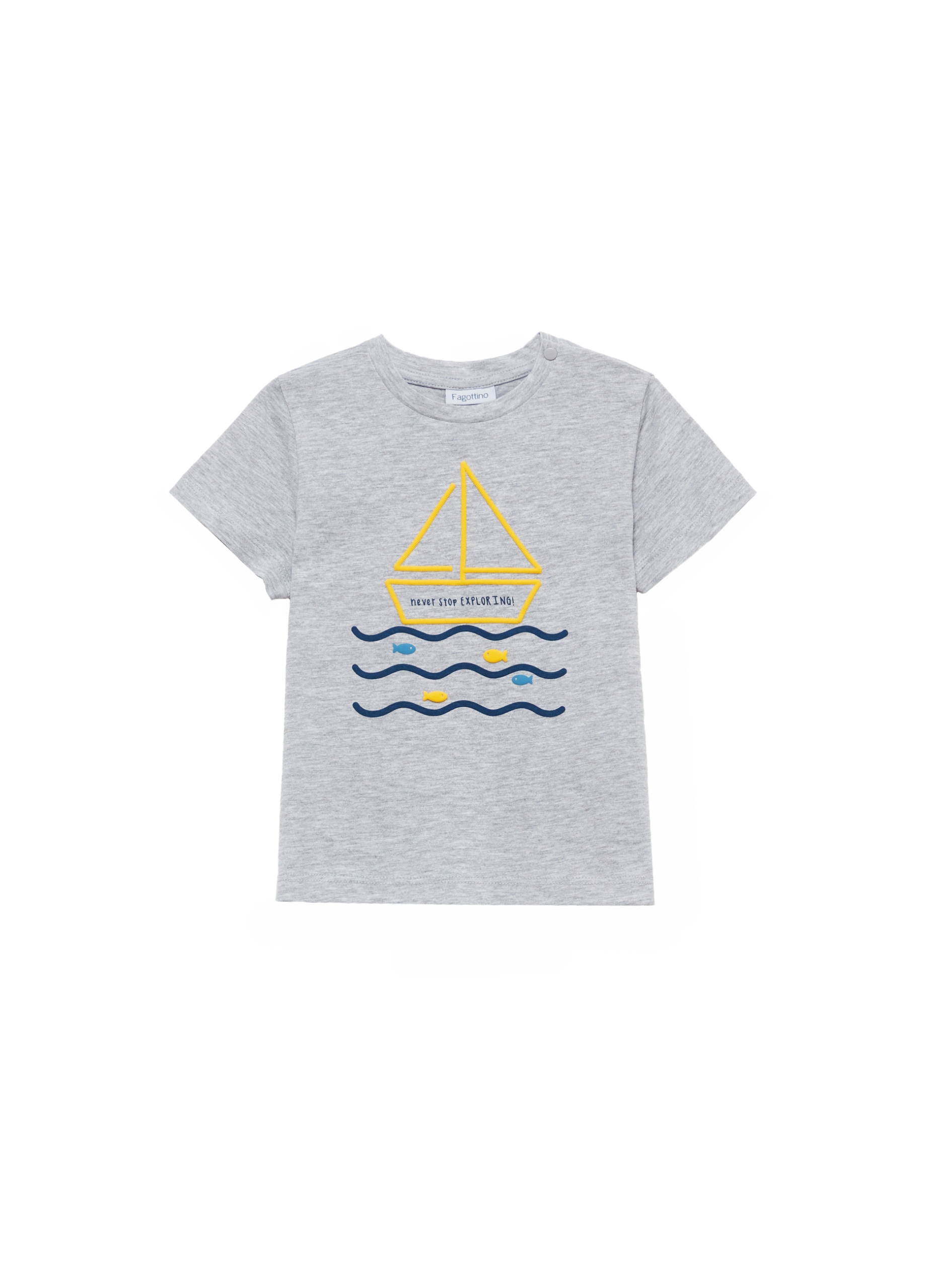 

T-shirt dla chłopczyka Ovs 1244450 szary r.92