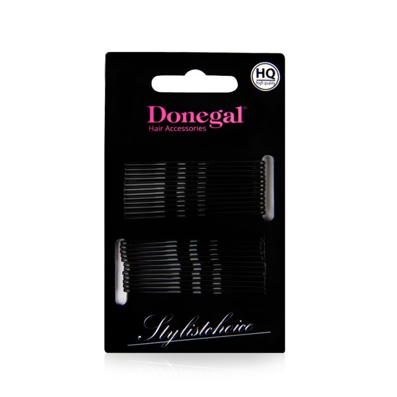 

Donegal wsuwki do włosów Czarne 5cm 5091 24szt.