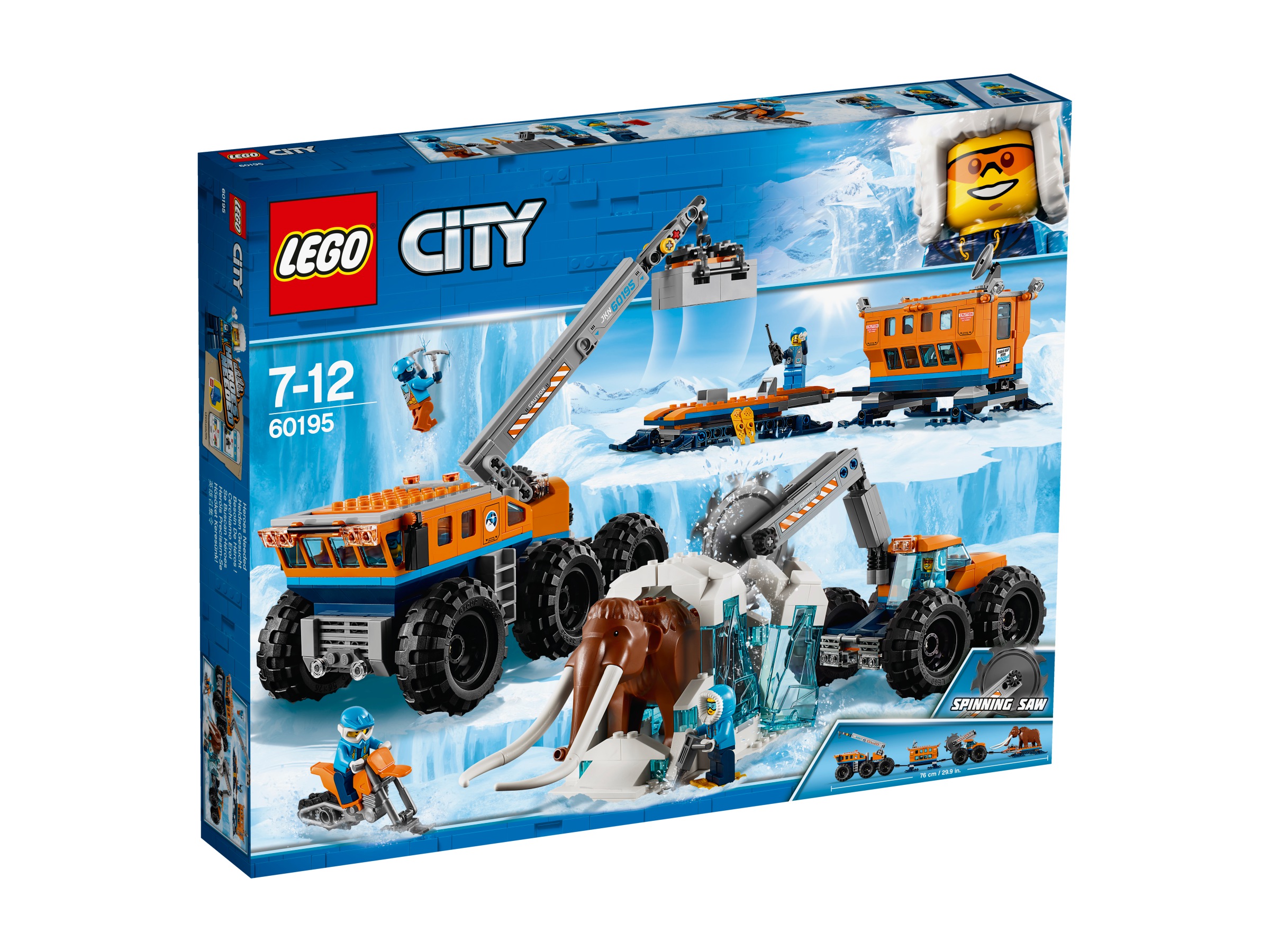stavebnice Lego 60195 City Arktická mobilní základna a Mamut! velký set!