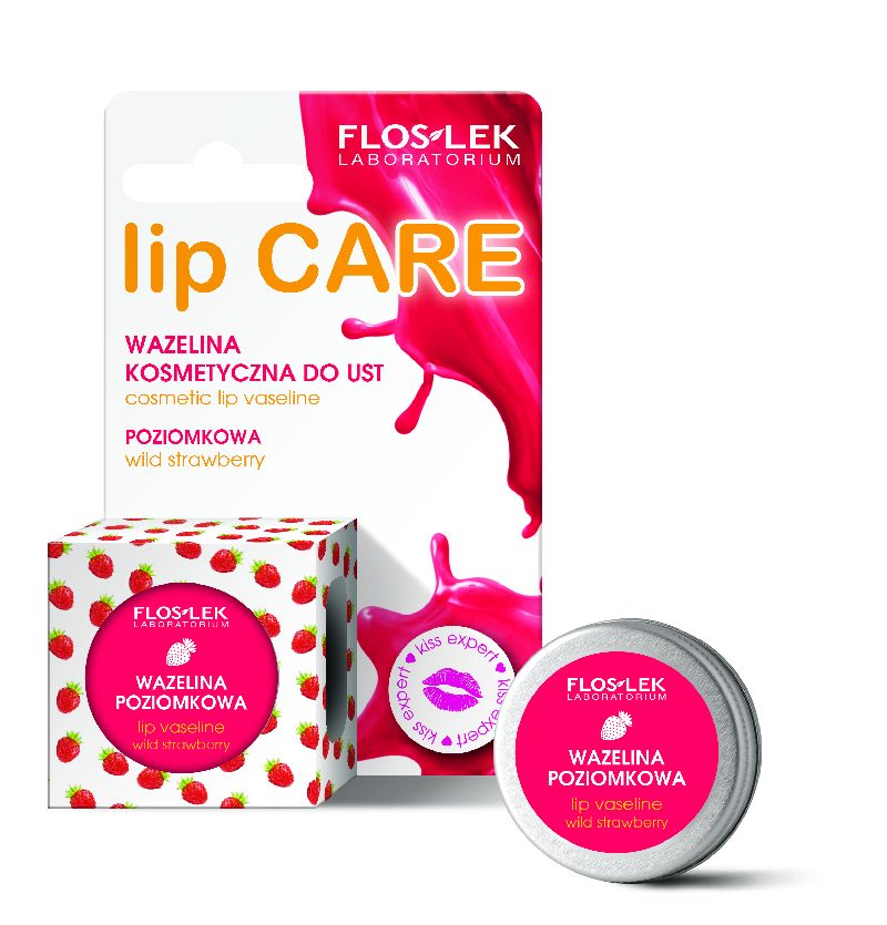 

Floslek Lip Care wazelina do ust poziomka