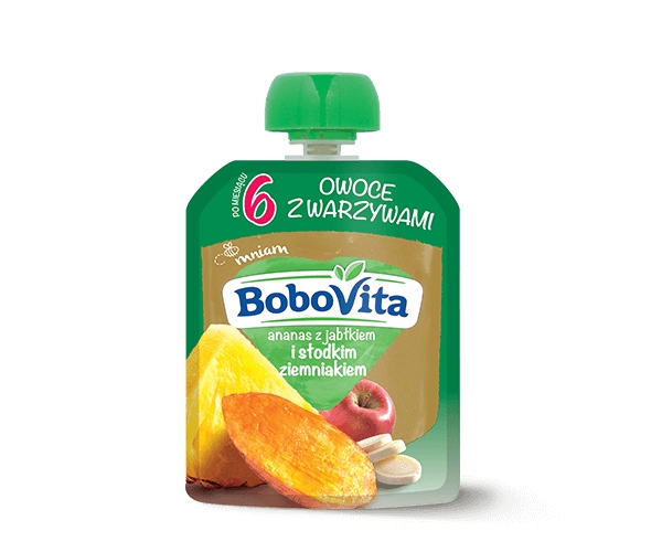 

Bobovita Ananas z jabłkiem i ziemniakiem 80 g