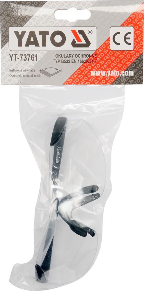 YATO OKULARY OCHRONNE BEZBARWNE Rodzaj okulary