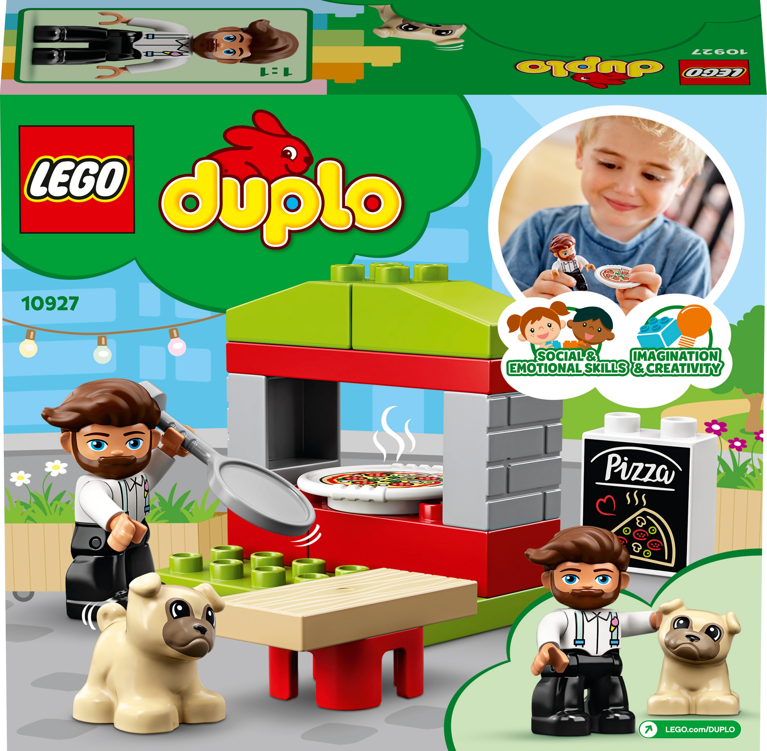 LEGO DUPLO 10927 STOISKO Z PIZZĄ! WYJĄTKOWA ZABAWA DLA MALUCHÓW! Wiek dziecka 2 lata +