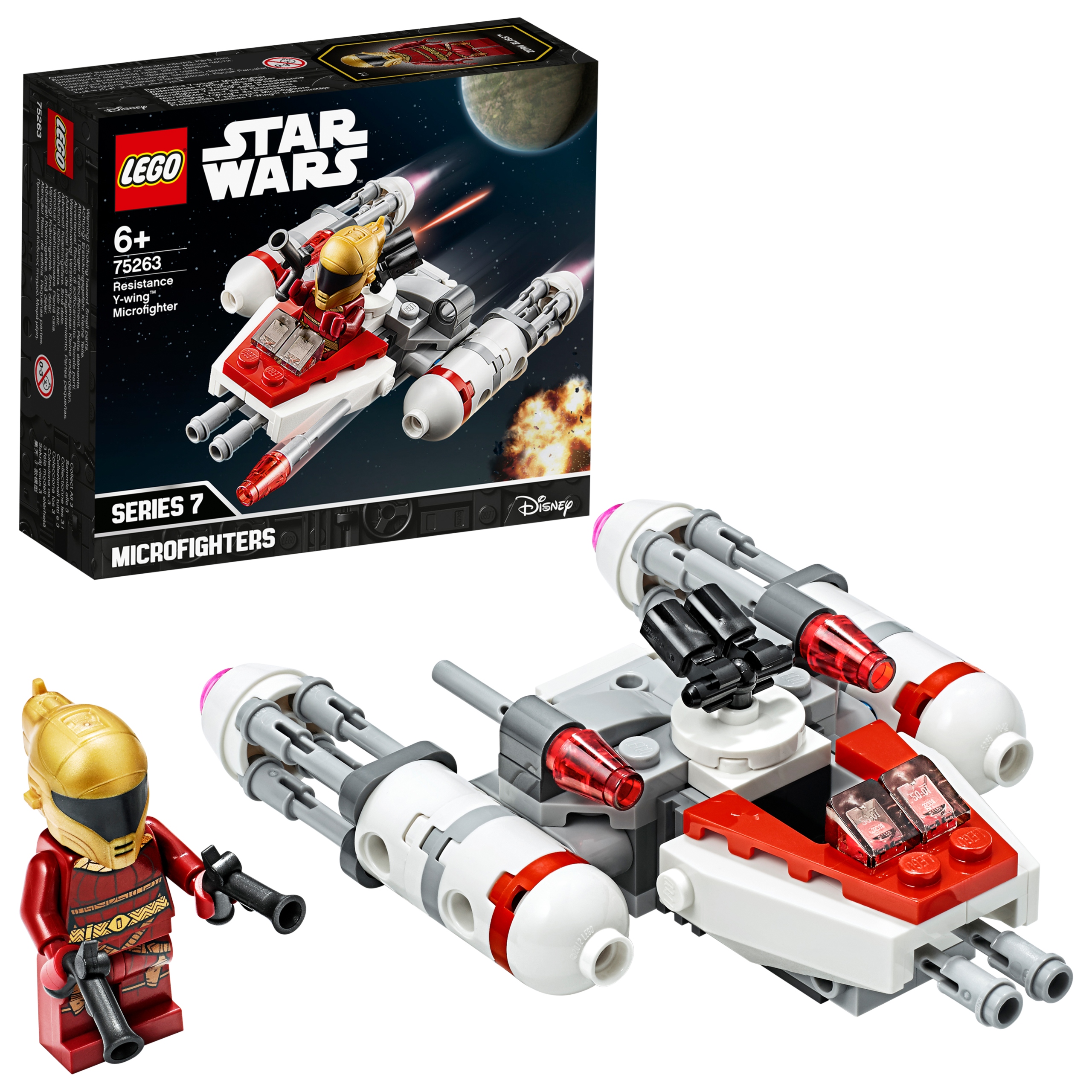 Klocki Lego Star Wars 75263 Mikromyśliwiec Y-Wing Ruchu Oporu Dla Dziecka
