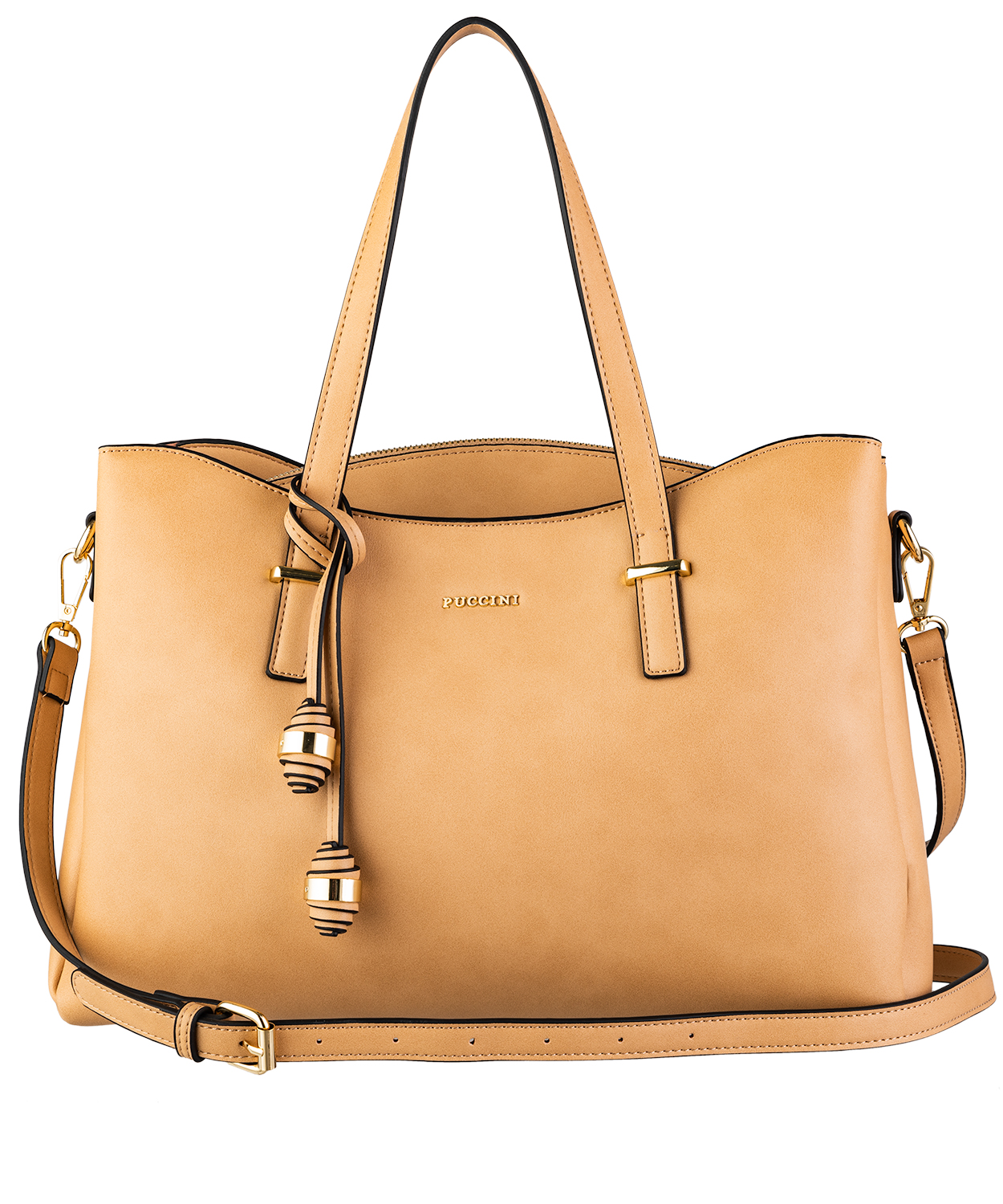 

Torebka damska Puccini shopper BK120843 6A brązowy