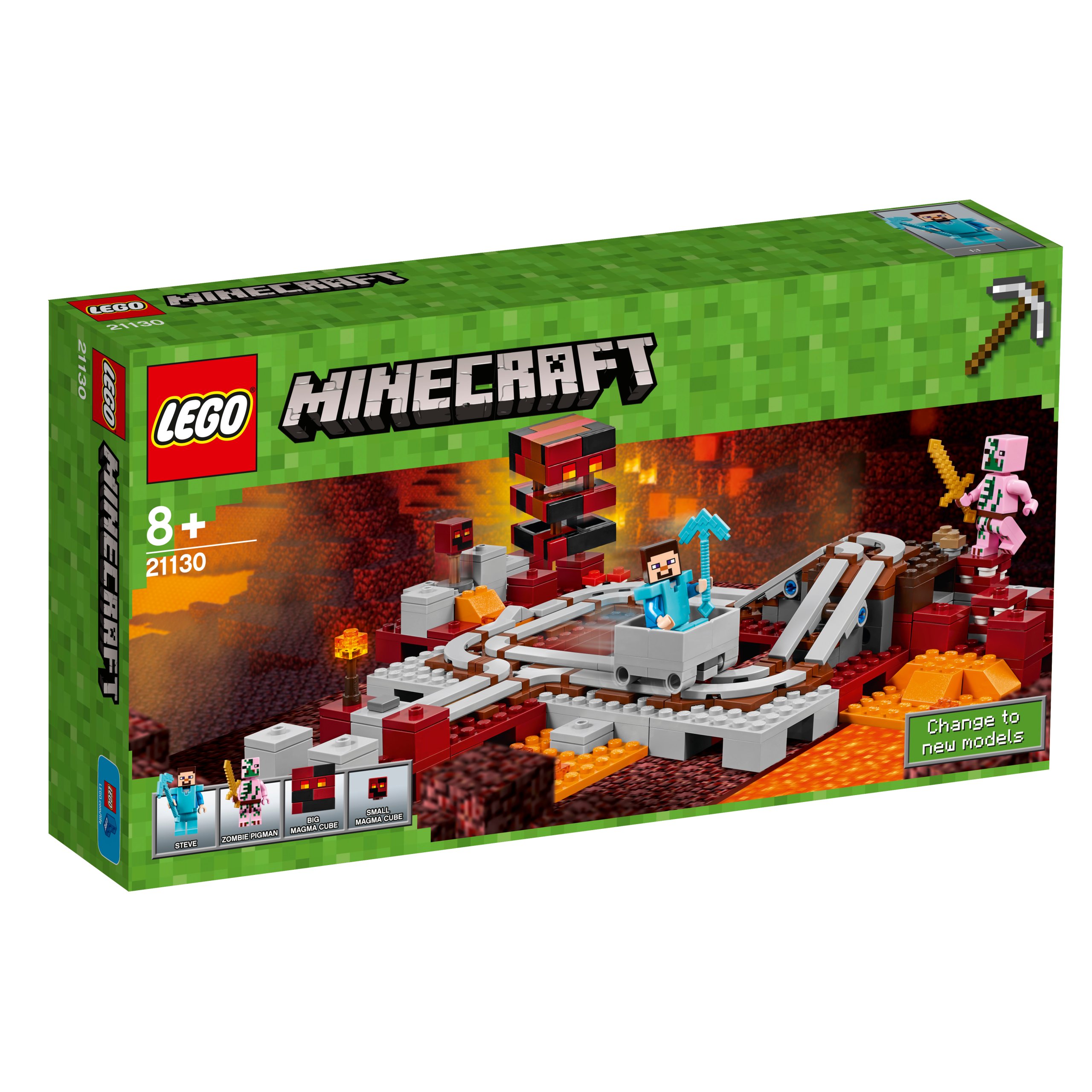 Lego 21130 Minecraft Linia kolejowa w Netherze