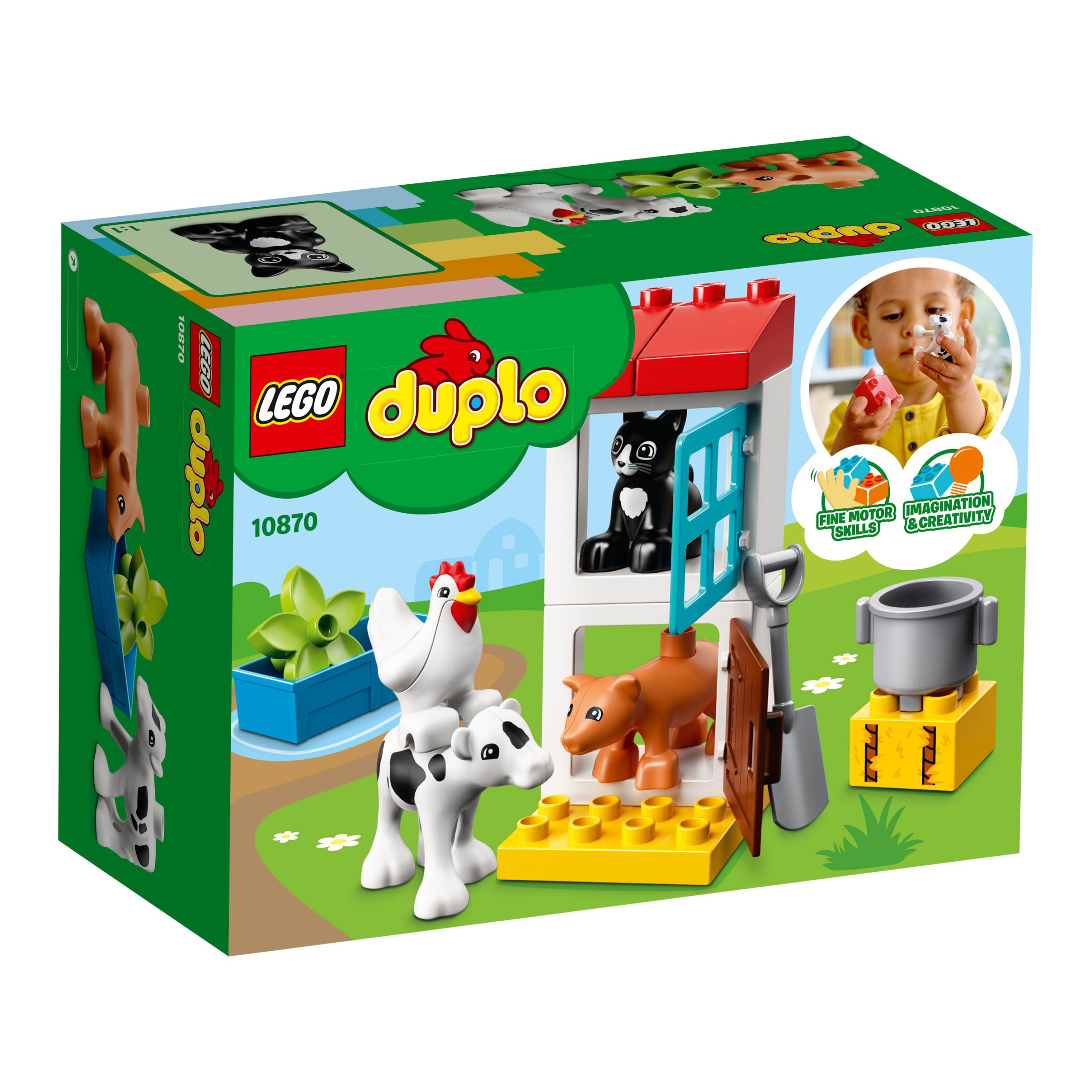 Lego Duplo 10870 Chovatelská zvířátka Kočka Kohout Stavebnice Kočička