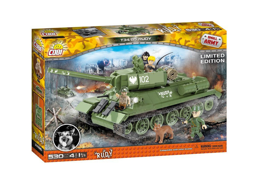 

Klocki Cobi Small Army T34/85 Rudy 530 kl. 2486