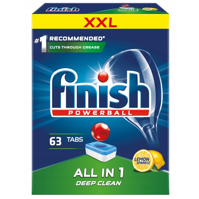 

Finish All-in-1 tabletki do zmywarki 63 cytrynowe