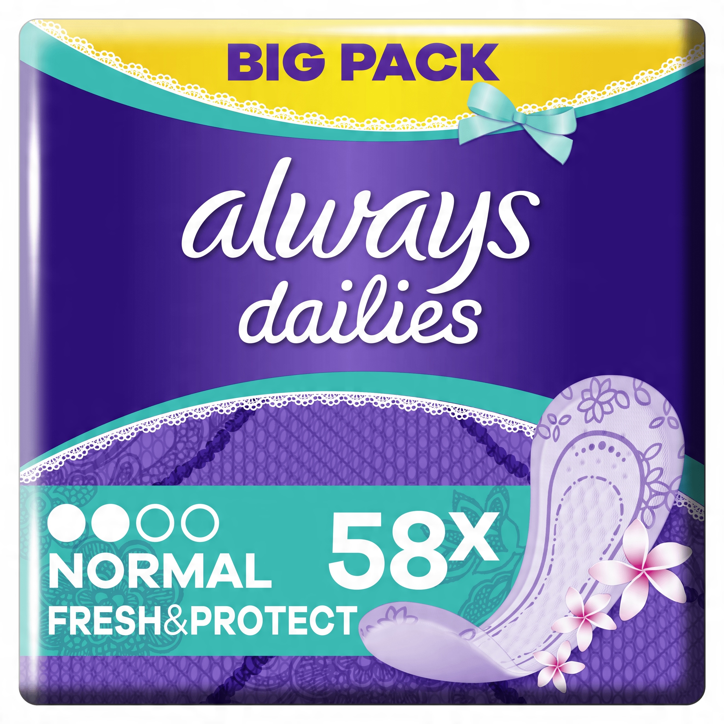 

Wkładki Always Liner Normal Deo Trio 58 sztuk