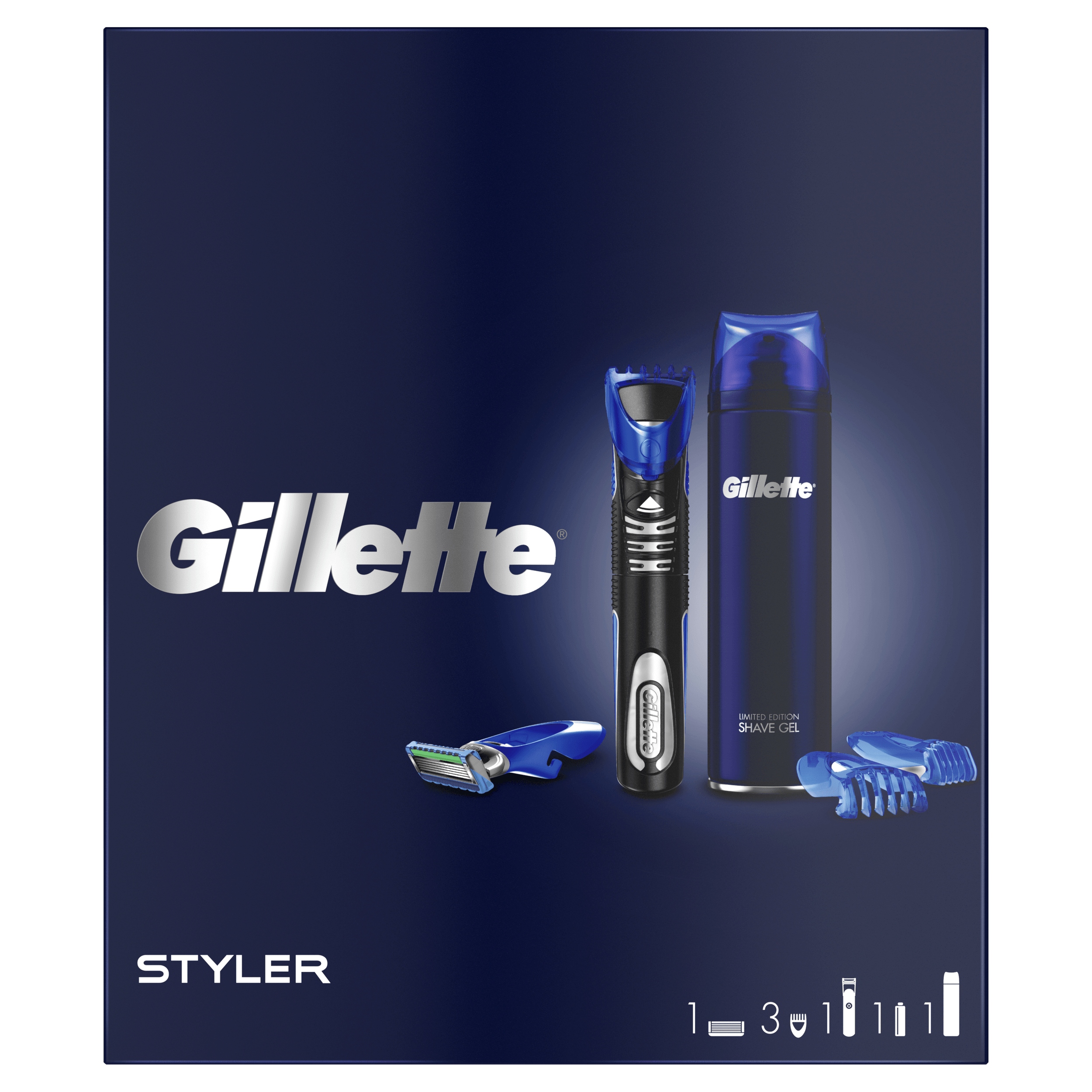 

Gillette zestaw żel + maszynka trymer do golenia