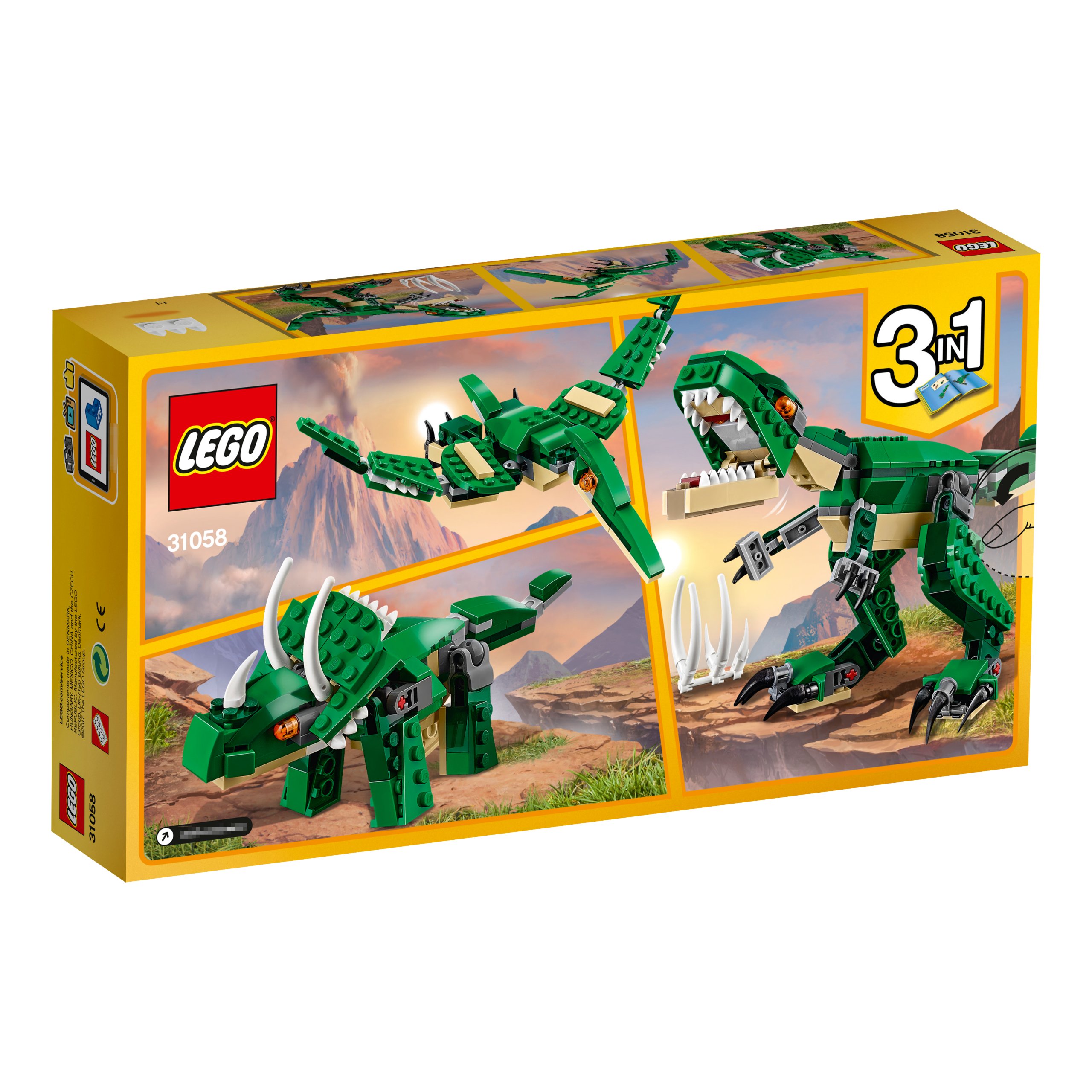 LEGO Creator 3 w 1 31058 Potężne dinozaury + torba prezentowa LEGO Marka LEGO