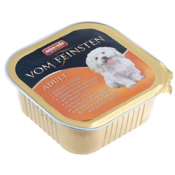 Animonda Vom Feinsten Classic drůbež a telecí maso vlhké krmivo pro psy 150 g