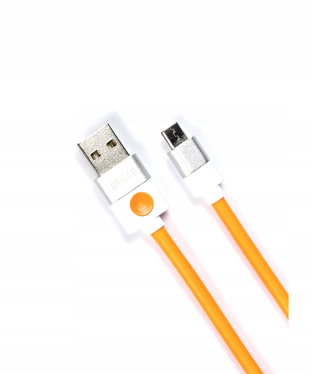 

Kabel Usb do Micro Usb Origami 3m pomarańczowy