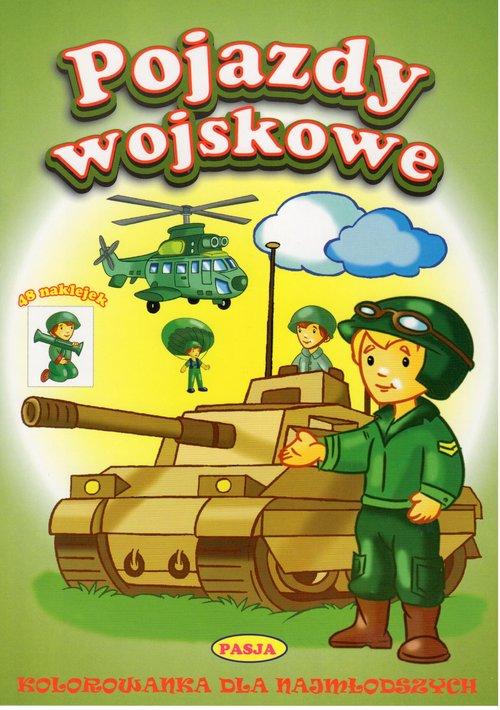 

Pojazdy wojskowe 48 naklejek Kolorowanka