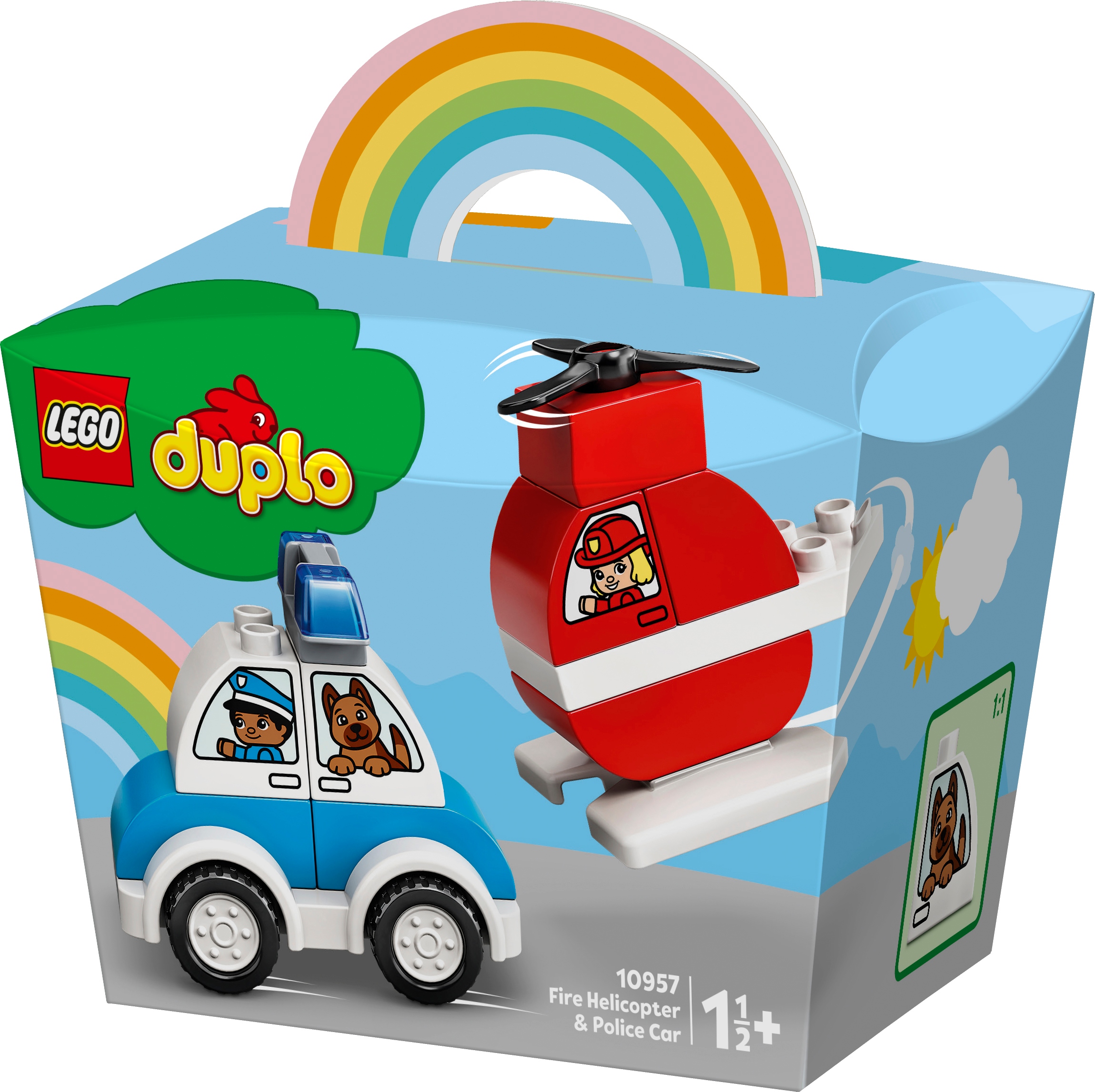 

Lego Duplo Helikopter strażacki i radiowóz 10957