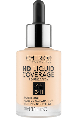 Catrice Hd Liquid Coverage Foundation Podkład 002 Porcelain Beige, 30 ML