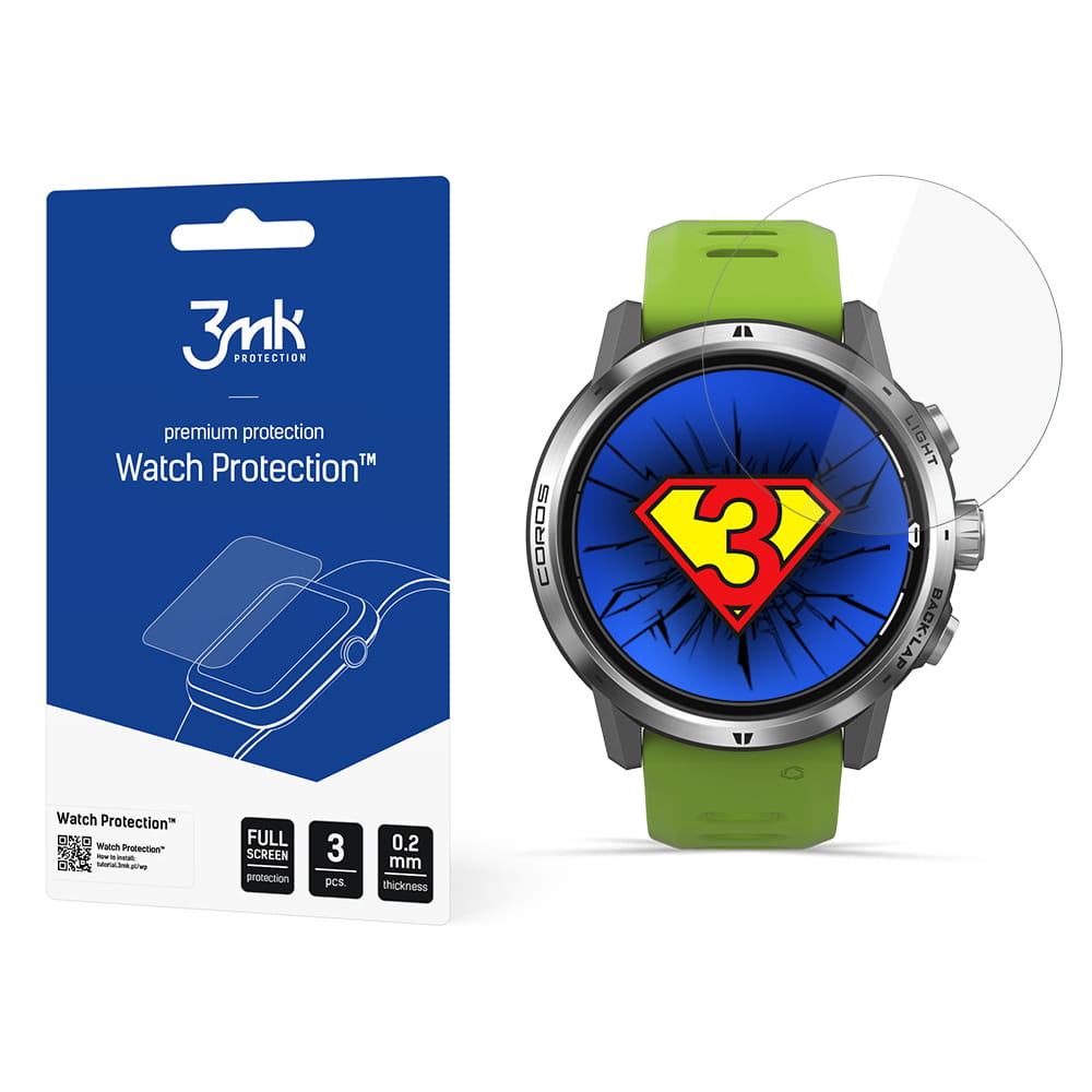 

Szkło na Coros Apex Pro 46 mm 3mk Watch Protection