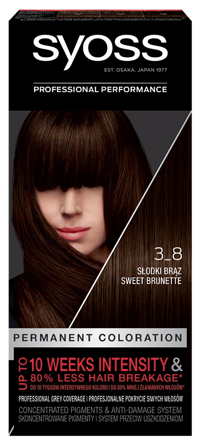 

Syoss Classic Permanent Coloration 3-8 farba