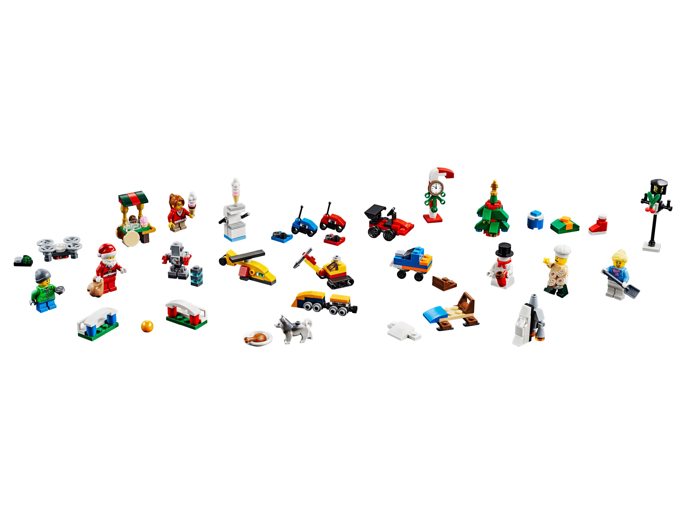 Адвент-календарь LEGO City 60201, 313 деталей, 5 минифигурок и собака, от 5 лет — фото 4