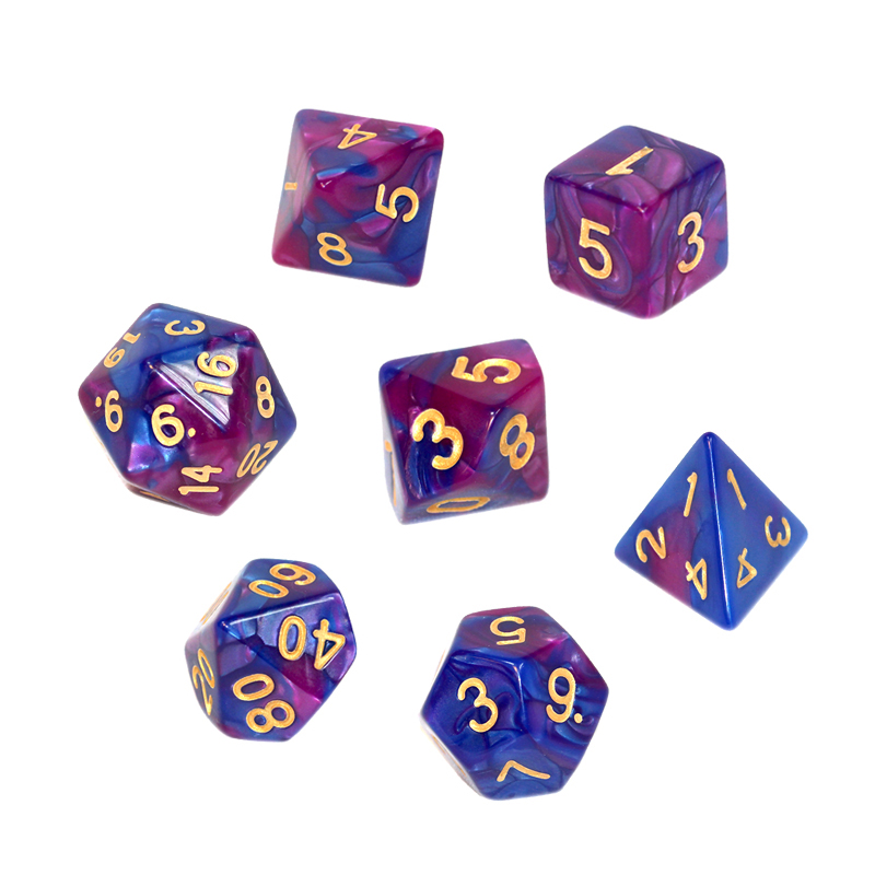 

Rebel Komplet kości Rpg Ciemnoniebiesko-purpurowe