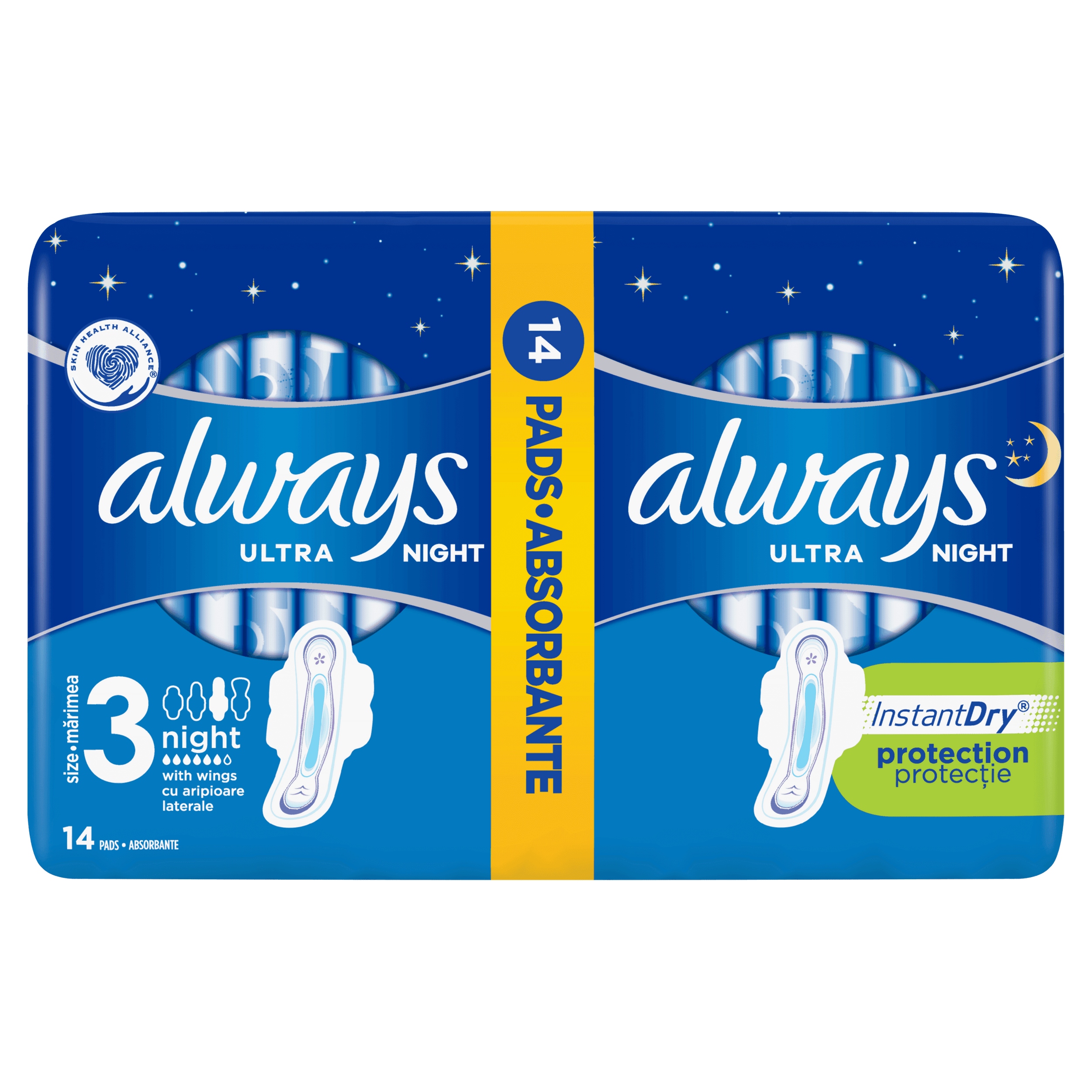 

Podpaski Always Ultra Night Duo 14 sztuk